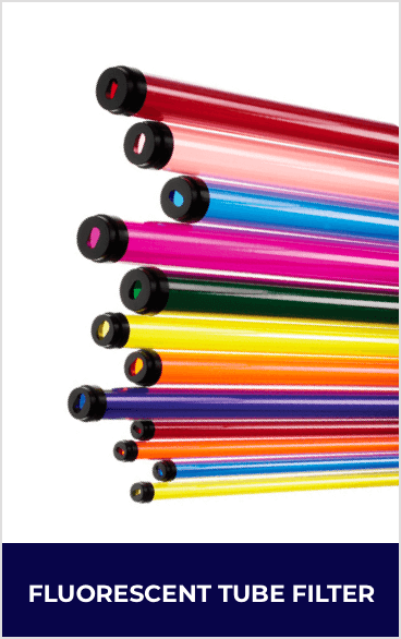 Fluorescent tube colour filter